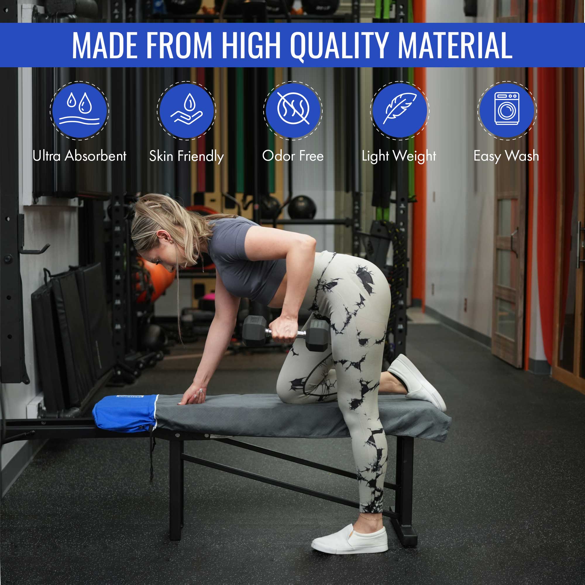 BENCHBARRIER®️: PROTECTIVE   FITNESS  PPE  EQUIPMENT COVER