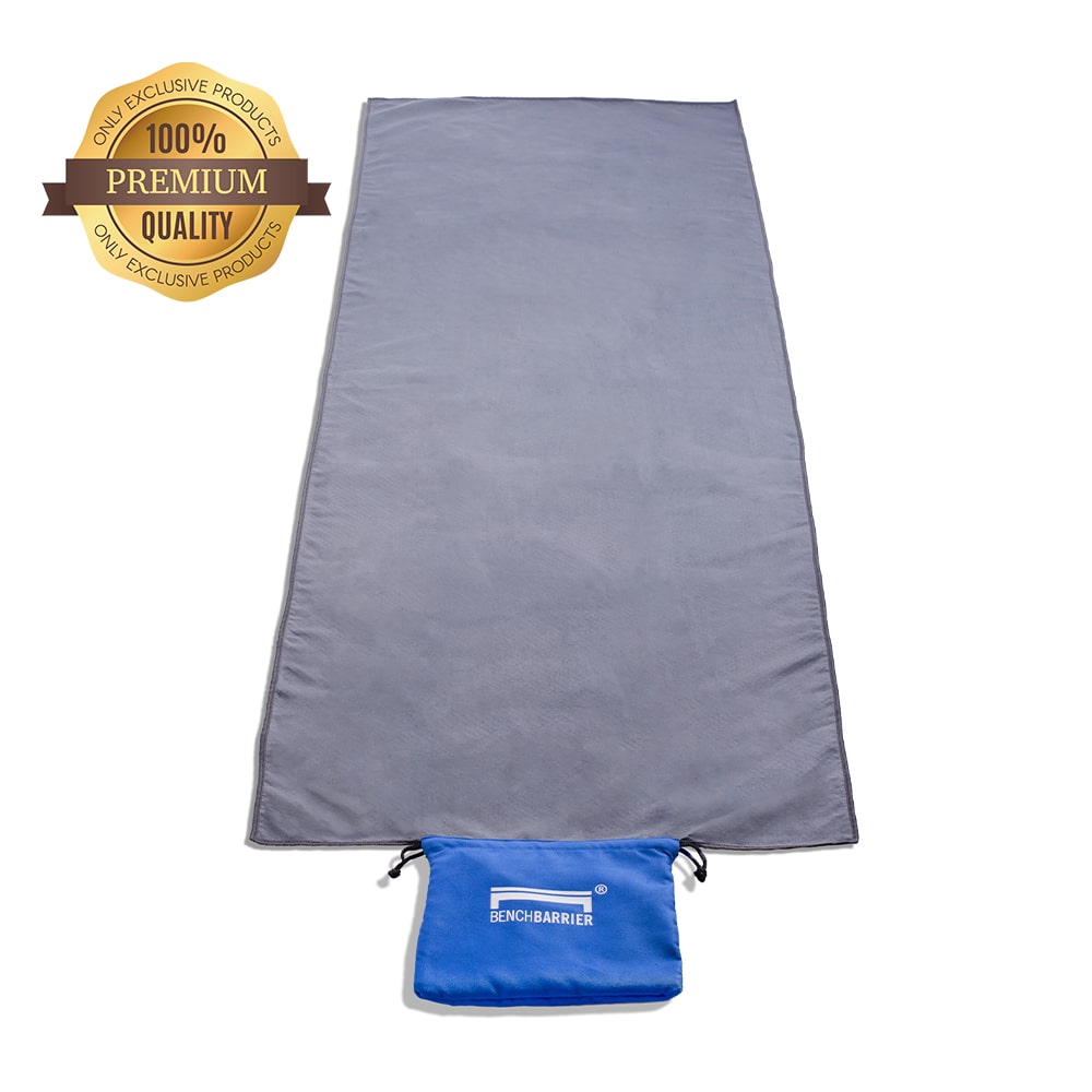 BENCHBARRIER® Easy Transport Non-Slip Odor-Resistant Yoga Floor Towel